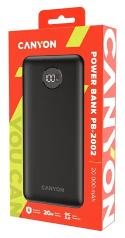 CANYON PB-2002 20000 mAh černá / Powerbanka