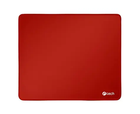 C-TECH MP-01 červená / Podložka pod myš / 320x270x4mm / obšité okraje