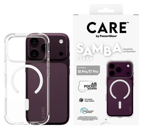 PanzerGlass CARE Samba White transparentní iPhone 17 Pro / Kryt / MagSafe / TPU