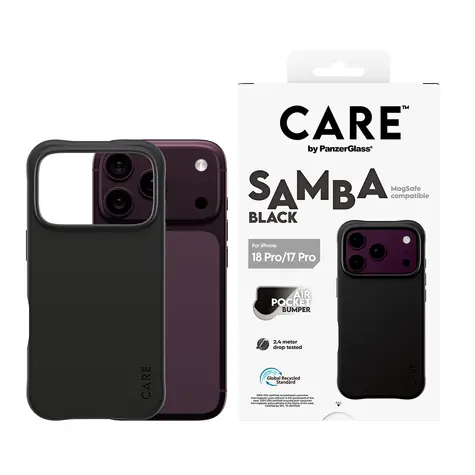 PanzerGlass CARE Samba černá / Kryt / Apple iPhone 17 Pro / MagSafe / TPU