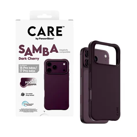 PanzerGlass CARE Samba Deep Purple / Kryt / Apple iPhone 17/18 Pro Max / MagSafe / TPU