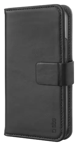 SBS pouzdro Book Wallet pro Apple iPhone 13 černá / Pouzdro / Pravá kůže