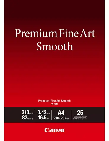 Canon FA-SM2 Premium Fine Art Smooth bílý / Fotopapír / matný / A4 / 310 g/m2 / 25 ks