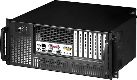 Techly I-CASE MP-P4HX-BLK6 černá / Serverová skříň / 4U / kov / 2x USB 2.0 / 482x382x177 mm