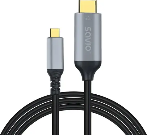 SAVIO CL-184 měděná / Kabel USB-C - HDMI / 3 m / HDMI 2.0b
