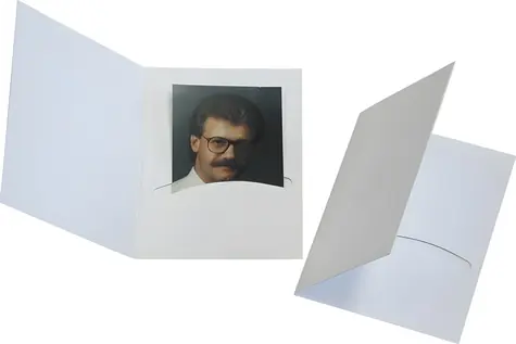 Daiber Folders Profi-Line bílá / Paspartovací složky / do 4,5x6 cm / 100 ks