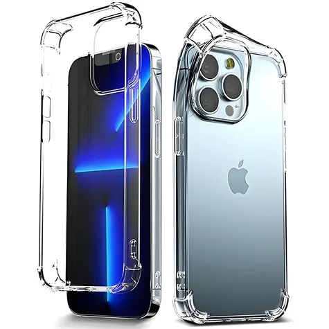 Mercury Bulletproof pouzdro pro Apple iPhone 13 Pro transparentní / TPU kryt s airbagovou ochranou rohů