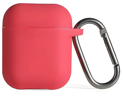Beline Silicone AirPods 1/2 červená / Pouzdro pro sluchátka / silikonové / karabina