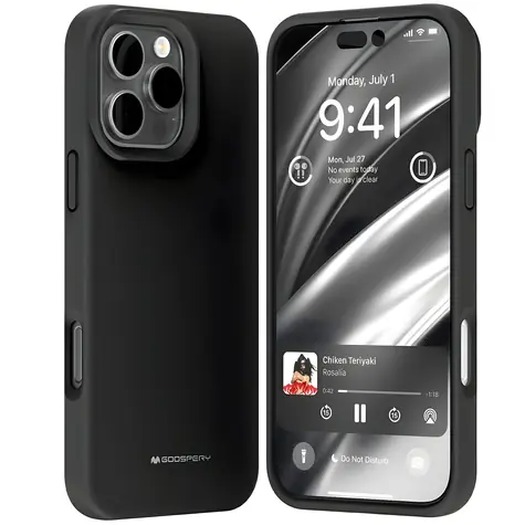 Mercury Pure MagSafe Silicone kryt pro iPhone 16 Pro Max černá / Pouzdro / Silikonové / MagSafe