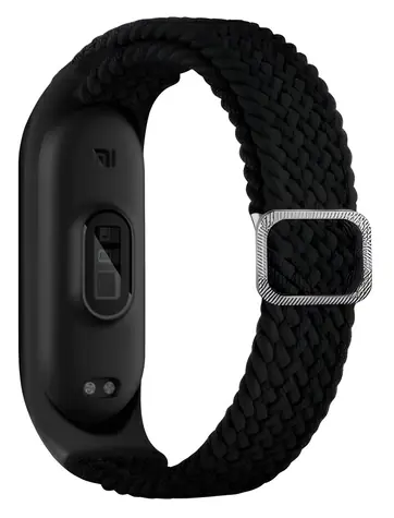 Beline Textilní řemínek Xiaomi Mi Band 3 a 4 černá / Řemínek / Textilní