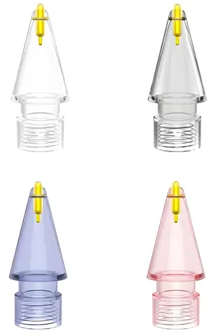 4smarts Lucid transparentní / Hroty pro Apple Pencil / 4 ks / kompatibilní s Apple Pencil 1./2. gen., USB-C, Pro
