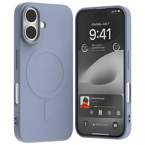 Mercury Semi-Silicone MagSafe pro iPhone 16 levandulová / Kryt / Silikonový / MagSafe
