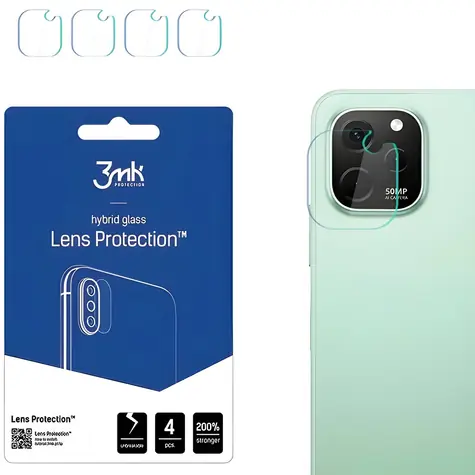 3mk Lens Protection sklo na fotoaparát Huawei Nova Y91 / Ochranné sklo / hybridní / 4 ks