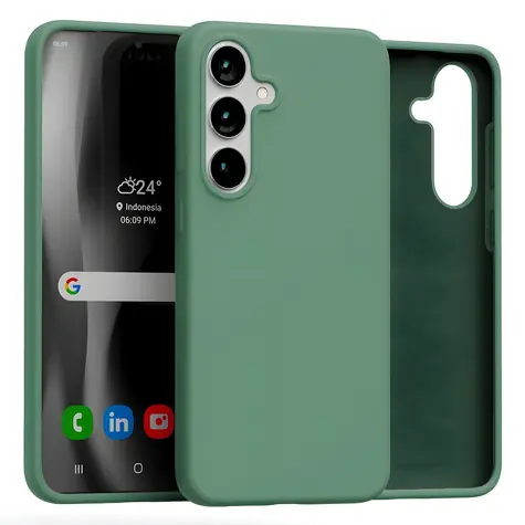 Mercury Silicone pouzdro pro Samsung Galaxy S25+ (S936) zelená / Pouzdro / Silikonové