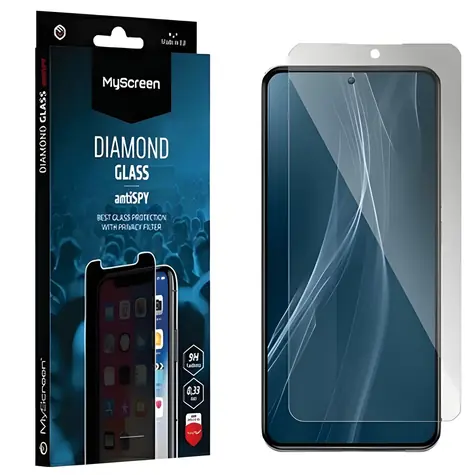 MyScreen Diamond Glass AntiSpy Apple iPhone 15 Pro Max / Ochranné sklo / 9H / Ochrana soukromí