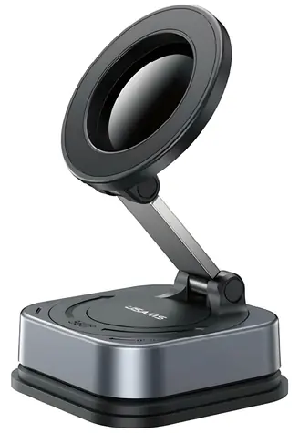 USAMS ZJ093 černá / Magnetický držák telefonu / Přísavka / Otočný 720° / MagSafe