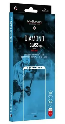 MyScreen DIAMOND GLASS EDGE Full Glue černá / Ochranné tvrzené sklo / Google Pixel 9a / 9H / Lepení přes celý displej
