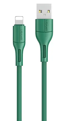 USAMS U68 SJ500 zelená / Nabíjecí a datový kabel / Lightning / 1 m / 2 A