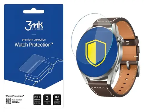 3mk FlexibleGlass pro Huawei Watch 3 Pro / Hybridní sklo / antibakteriální / 7H