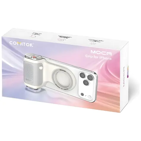 Comitok Moca šedá / Fotografická rukojeť pro iPhone / MagSafe / stabilizace fotografování