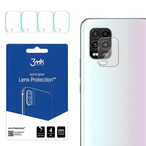 3mk Lens Protection pro Xiaomi Mi 10 Lite 5G / Ochranné sklo na fotoaparát / 4 ks