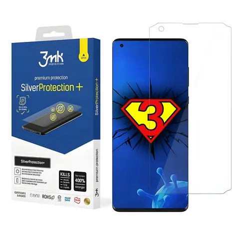 3mk SilverProtection+ pro Motorola Edge Plus / Ochranná fólie / antimikrobiální / mokrá aplikace