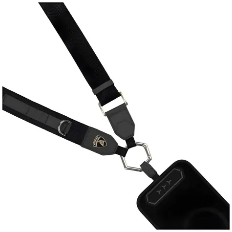 Audi D1 Crossbody řemínek na krk černá / Řemínek na krk / nylon / univerzální / nastavitelná délka