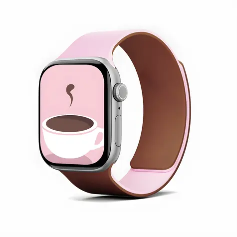 Moft Snap Duo růžová/hnědá / Řemínek / Oboustranný silikonový / Pro Apple Watch 1-11/SE/SE 2/SE 3 (38-42 mm)