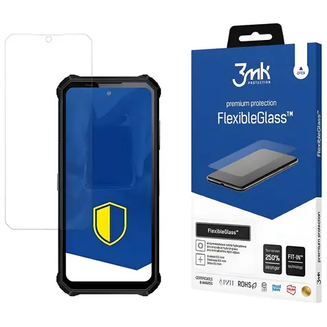 3mk FlexibleGlass pro Oukitel WP19 / Hybridní sklo / 7H / Antimikrobiální povrch se stříbrem