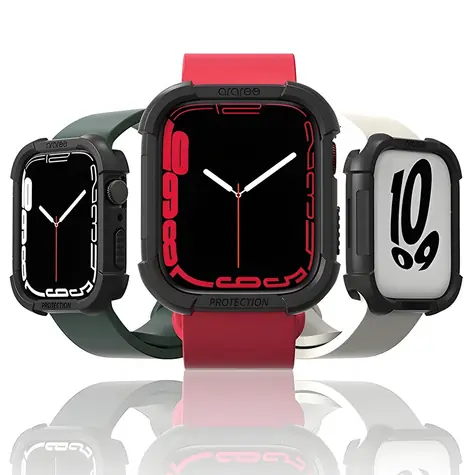 Araree Flexield černá / Ochranné pouzdro / Apple Watch 41mm / TPU / Bezdrátové nabíjení