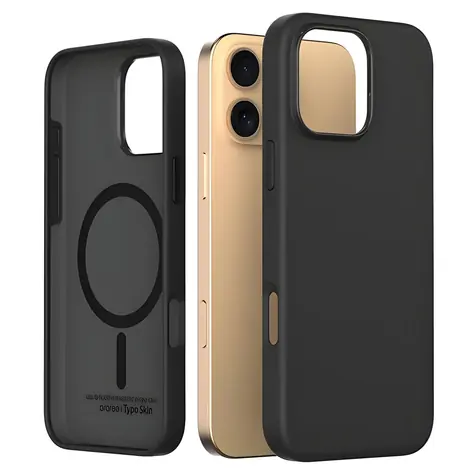 Araree Typo Skin M iPhone 16 Pro Max černá / Kryt / MagSafe / Silikon