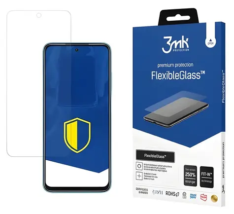 3mk FlexibleGlass pro Xiaomi Redmi 10 2022 / Hybridní sklo / 7H tvrzení / Antibakteriální vrstva