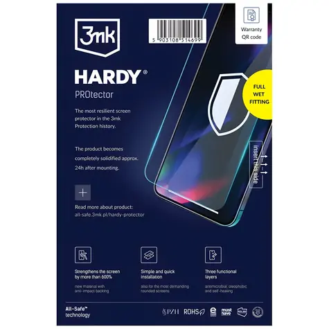 3mk All-In-One Hardy Protector Tablet / Ochranná fólie pro tablet / Full Wet Fitting / AIO / 5 ks
