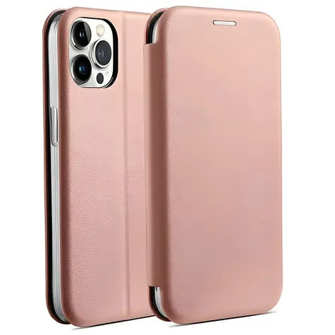 Beline Book Magnetic Rose Gold / Pouzdro / Apple iPhone 14 Pro Max / Peněženka / Magnetické