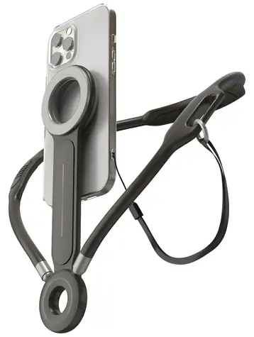 4smarts POV antracitová / Magnetický držák na krk / MagSafe / magnet N52 / UltiMag adaptér