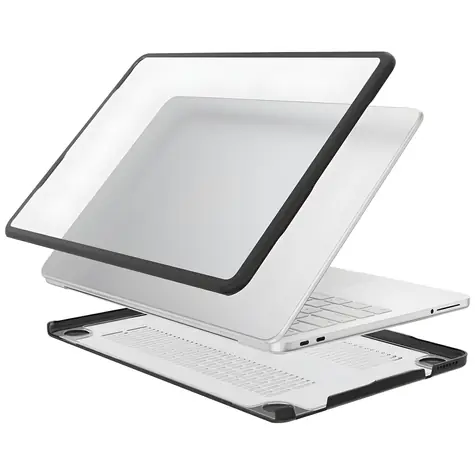 4smarts Shell Case průhledná, černý rámeček / Ochranný kryt / Apple MacBook Neo