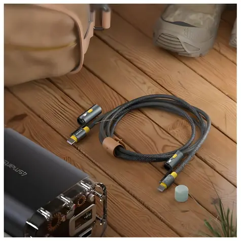 4smarts Explorer 3v1 černá / Kabel USB-C / 240 W / 480 Mbps / 1,5 m