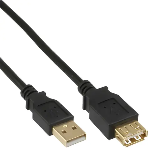 InLine USB-A - USB-A 0,5 m černá / Kabel / 0,48 Gbit/s