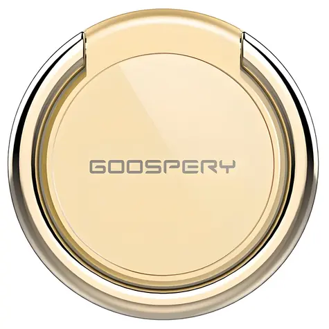 Mercury Ring zlatá / Držák / Prstenový úchyt na prst / 360° otočný / univerzální
