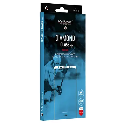 MyScreen Diamond Glass edge FullGlue Nokia XR20 černá / Ochranné sklo / Full Cover / Lepení přes celý displej