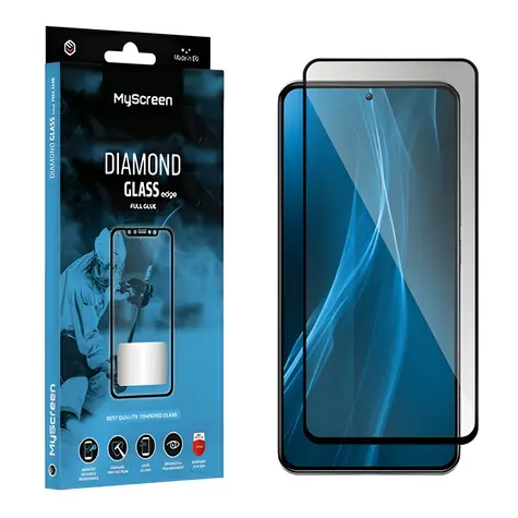 MyScreen Diamond Glass Edge FG Vivo Y17s černá / Tvrzené ochranné sklo / Full Glue / 9H