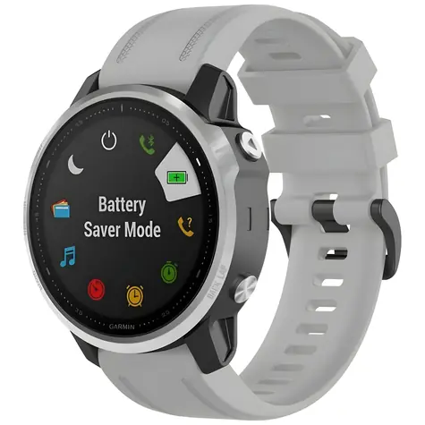 Beline Watch 2 šedá / Řemínek pro smartwatch / Garmin Fenix 5S/6S/7S/8/Instinct 2S / 20 mm / silikon