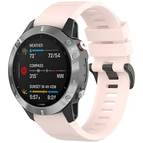 Beline Watch růžová / Řemínek pro smartwatch / Garmin Fenix 7 Pro/8/Fenix E/Epix Pro Gen2 / silikon