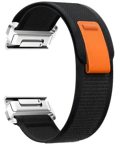 Beline Wild Path Loop černo-oranžová / Řemínek pro Garmin tactix 7 Pro Ballistics Edition / Nylon / 26 mm