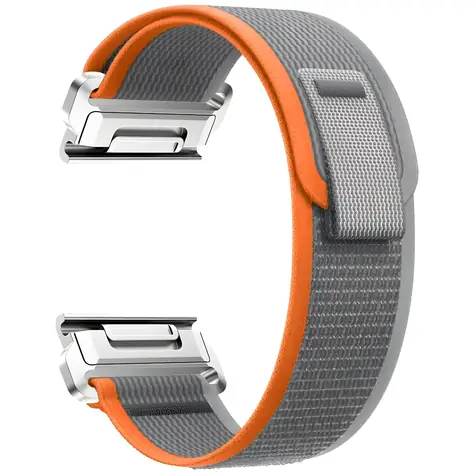 Beline Wild Patch Loop šedo-oranžová / Řemínek pro Garmin / 22 mm / Nylon