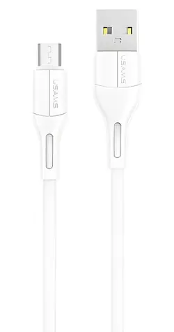 USAMS SJ502 U68 bílá / Datový kabel / microUSB / 2A / 1m