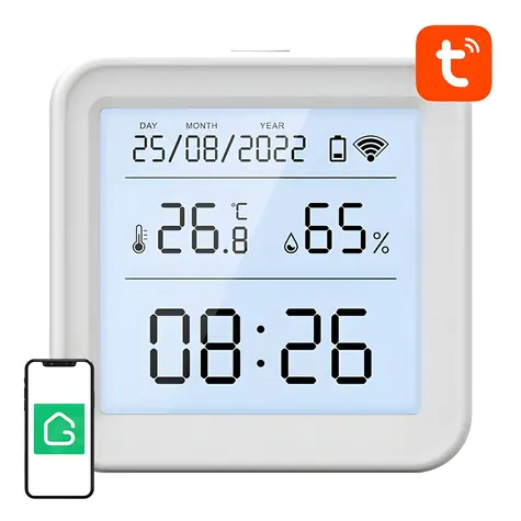 Gosund S6 / Senzor teploty a vlhkosti / LCD displej / Wi-Fi / Tuya / -9,9 až 60 °C