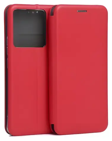 Beline Book Magnetic pro POCO X6 červená / Pouzdro typu kniha / Magnetické zapínání / Umělá kůže