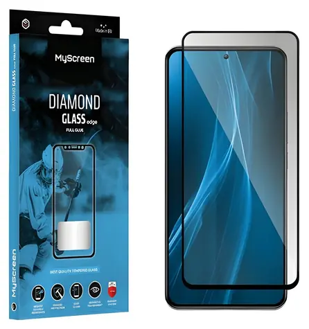 MyScreen Diamond Glass edge Full Glue Samsung Galaxy A15 5G černá / Ochranné sklo / 9H / Lepení přes celý displej