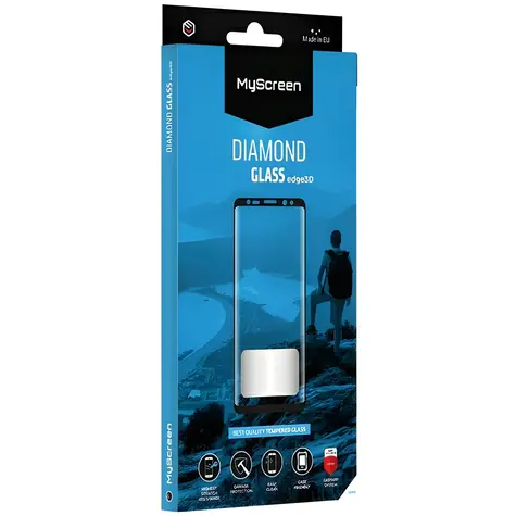 MyScreen Diamond Glass Edge3D pro Huawei Pura 70 Pro, 70 Pro+ černá / Tvrzené sklo / 9H / 0,33 mm